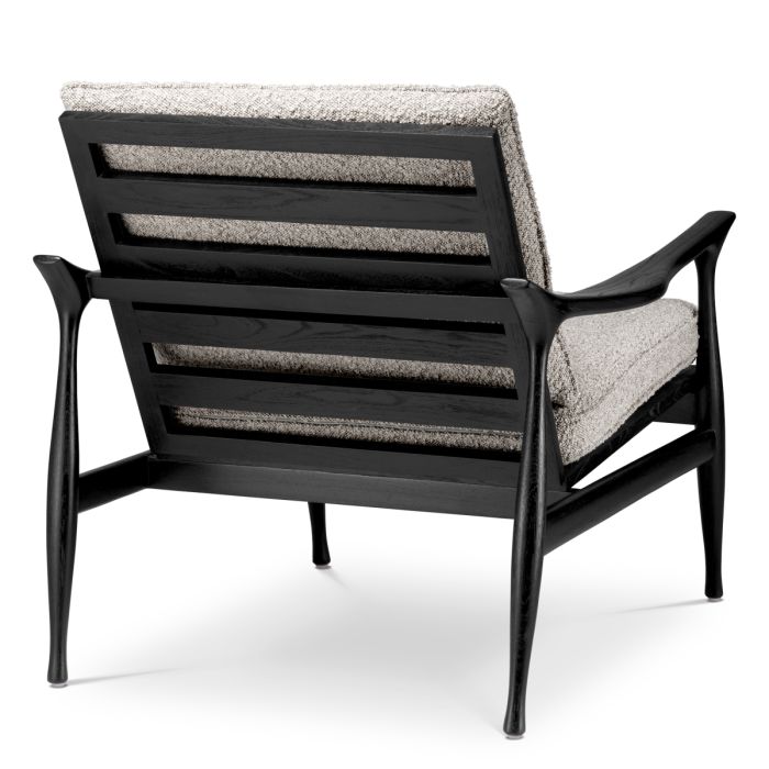 Fauteuil bouclé gris | Eichholtz Manzo