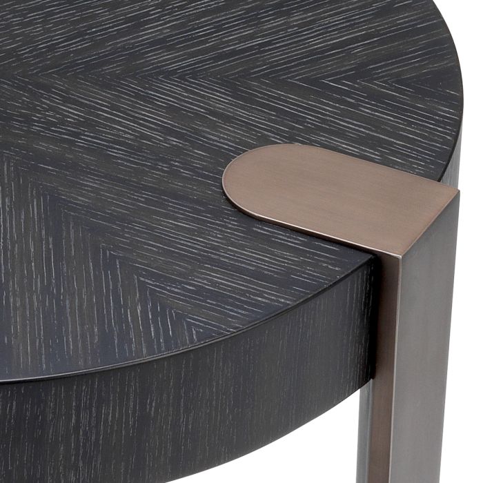 Table d'appoint en chêne anthracite | Eichholtz Oxnard
