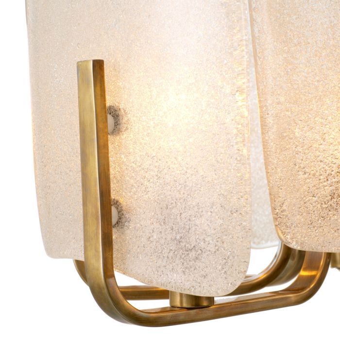 Lustre doré et verre soufflé | Eichholtz Serrano