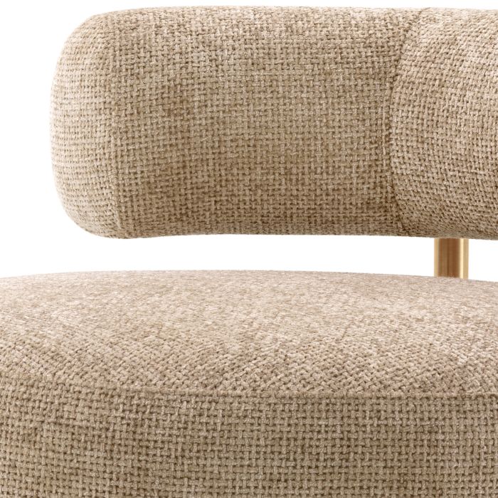 Fauteuil en tissu sable | Eichholtz Thompson