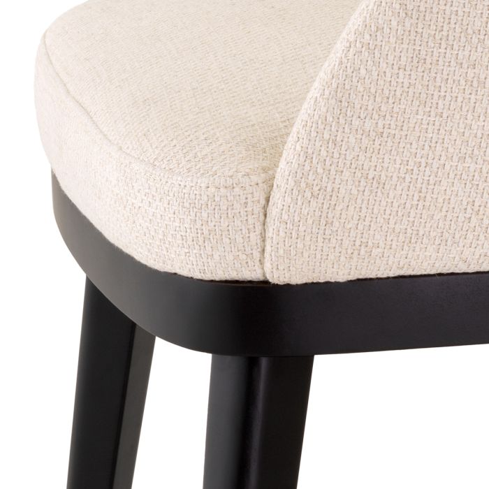 Chaise de salle à manger avec accoudoirs blanc écru | Eichholtz Costa
