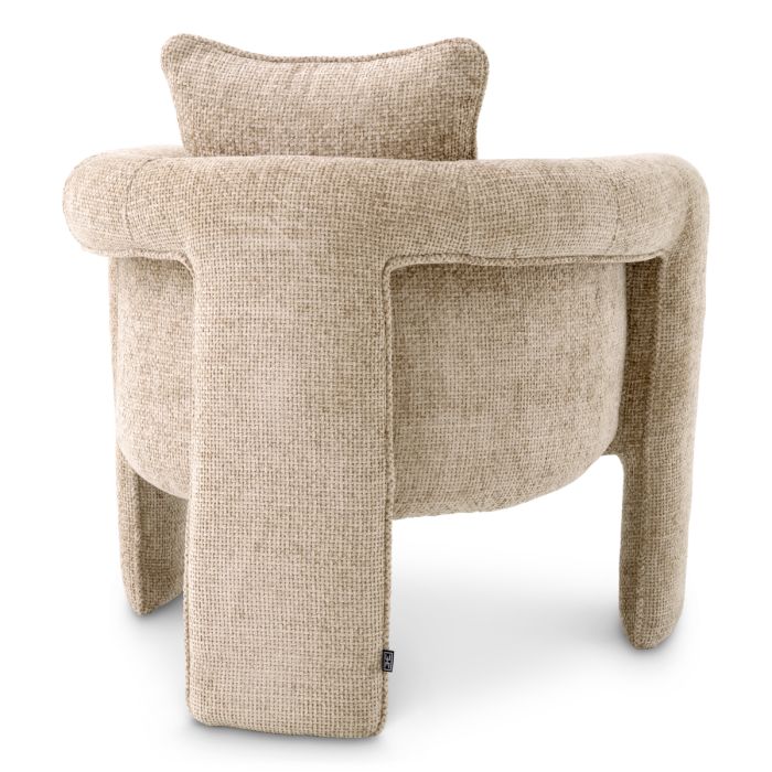 Fauteuil en tissu beige | Eichholtz Toto