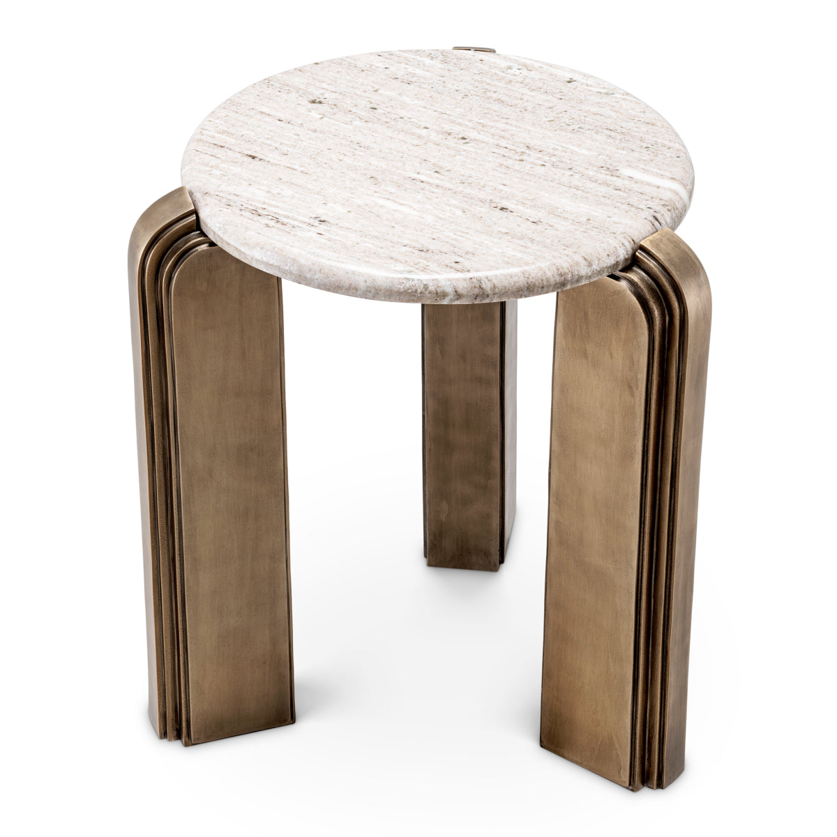 Table d'appoint en laiton antique | Eichholtz Albion - vue d'ambiance | REMO-HOME