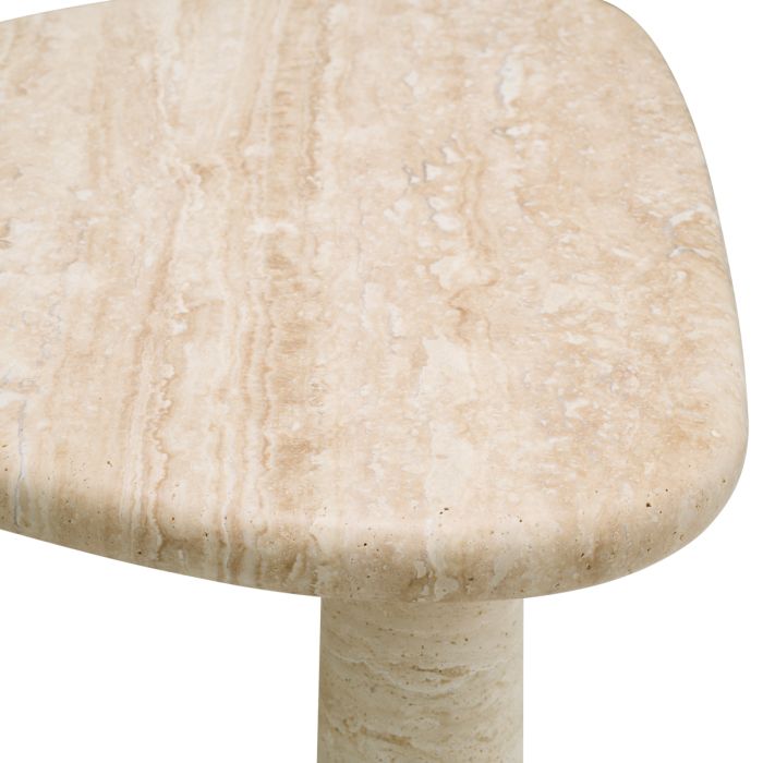 Table d'appoint en travertin | Eichholtz Larino S