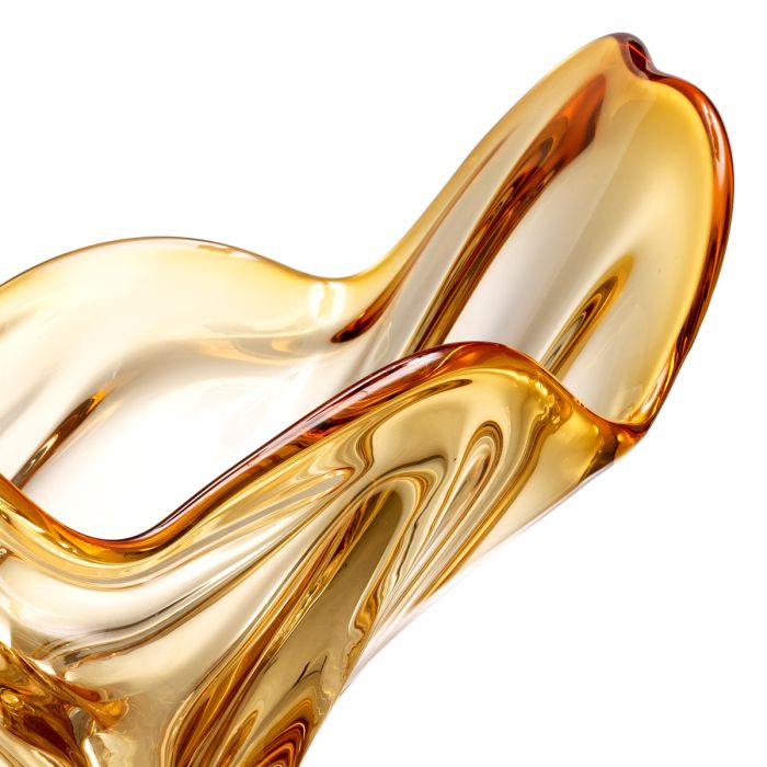 Vide poche en verre soufflé jaune | Eichholtz Ace