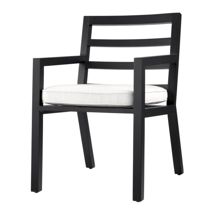 Chaise extérieure en métal noir | Eichholtz Delta