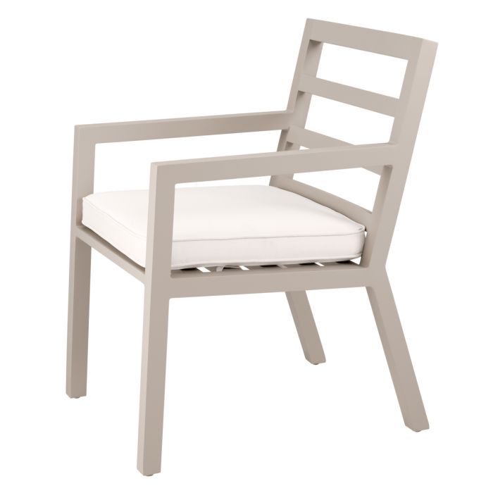 Chaise extérieure en métal sable | Eichholtz Delta