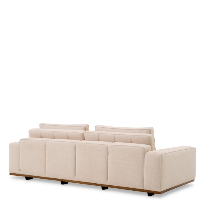 Canapé 2 places en tissu beige | Eichholtz Aurora S