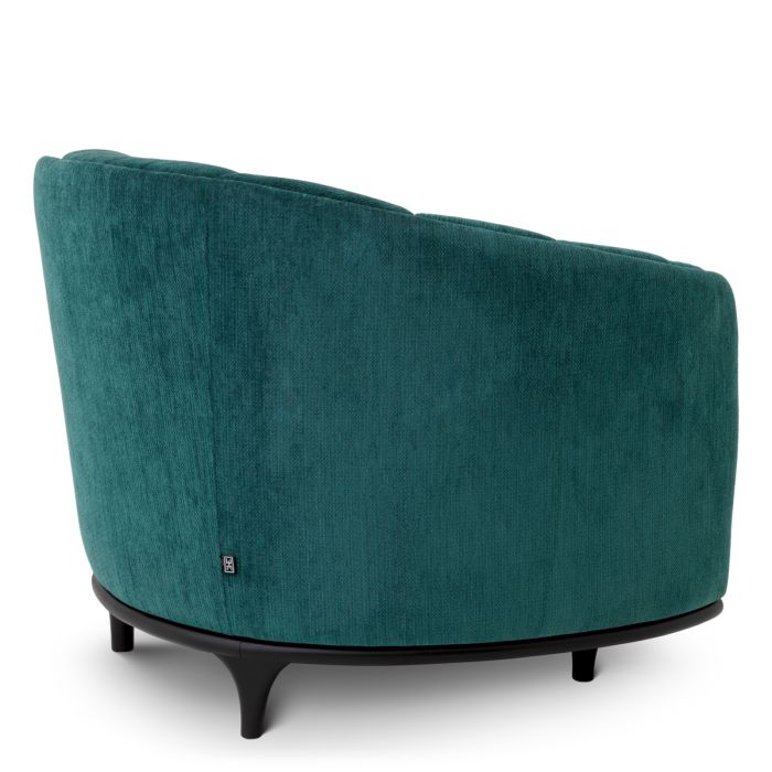 Fauteuil en tissu vert d'eau | Eichholtz Agostino