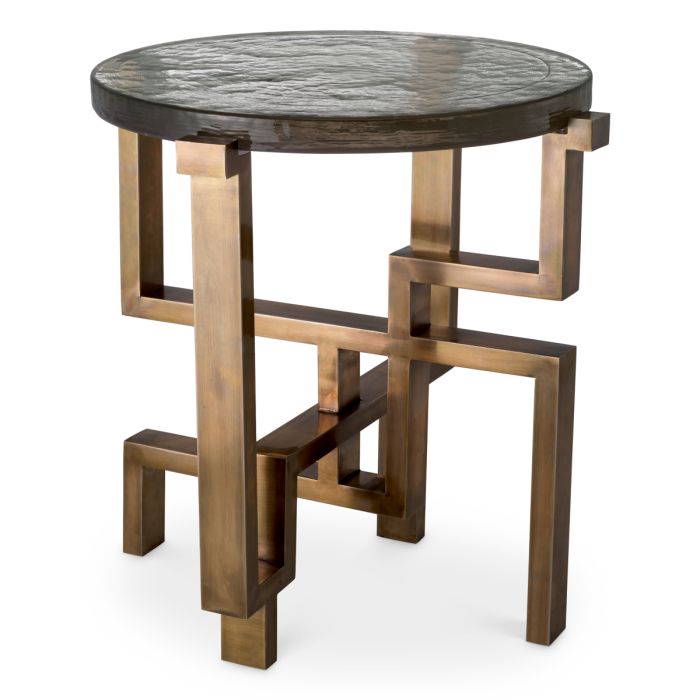 Table d'appoint dorée en verre soufflé | Eichholtz Gee