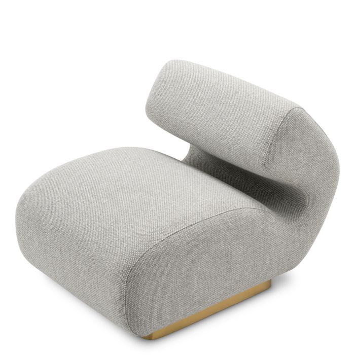 Fauteuil en tissu gris | Eichholtz Sansome