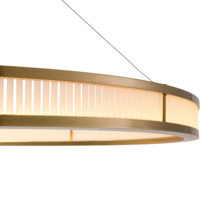 Lustre doré en verre mat | Eichholtz Damien XL