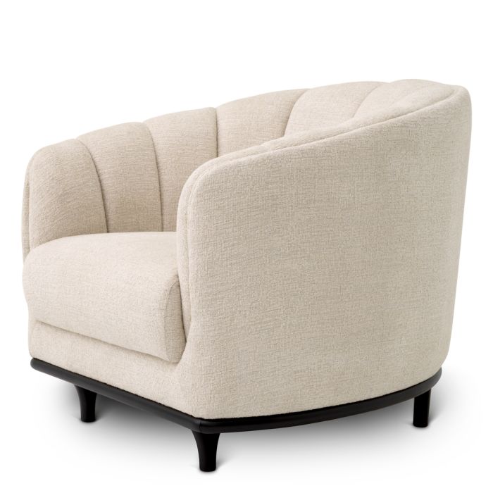Fauteuil en tissu beige | Eichholtz Agostino