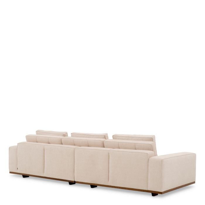 Canapé 3 places en tissu beige | Eichholtz Aurora L