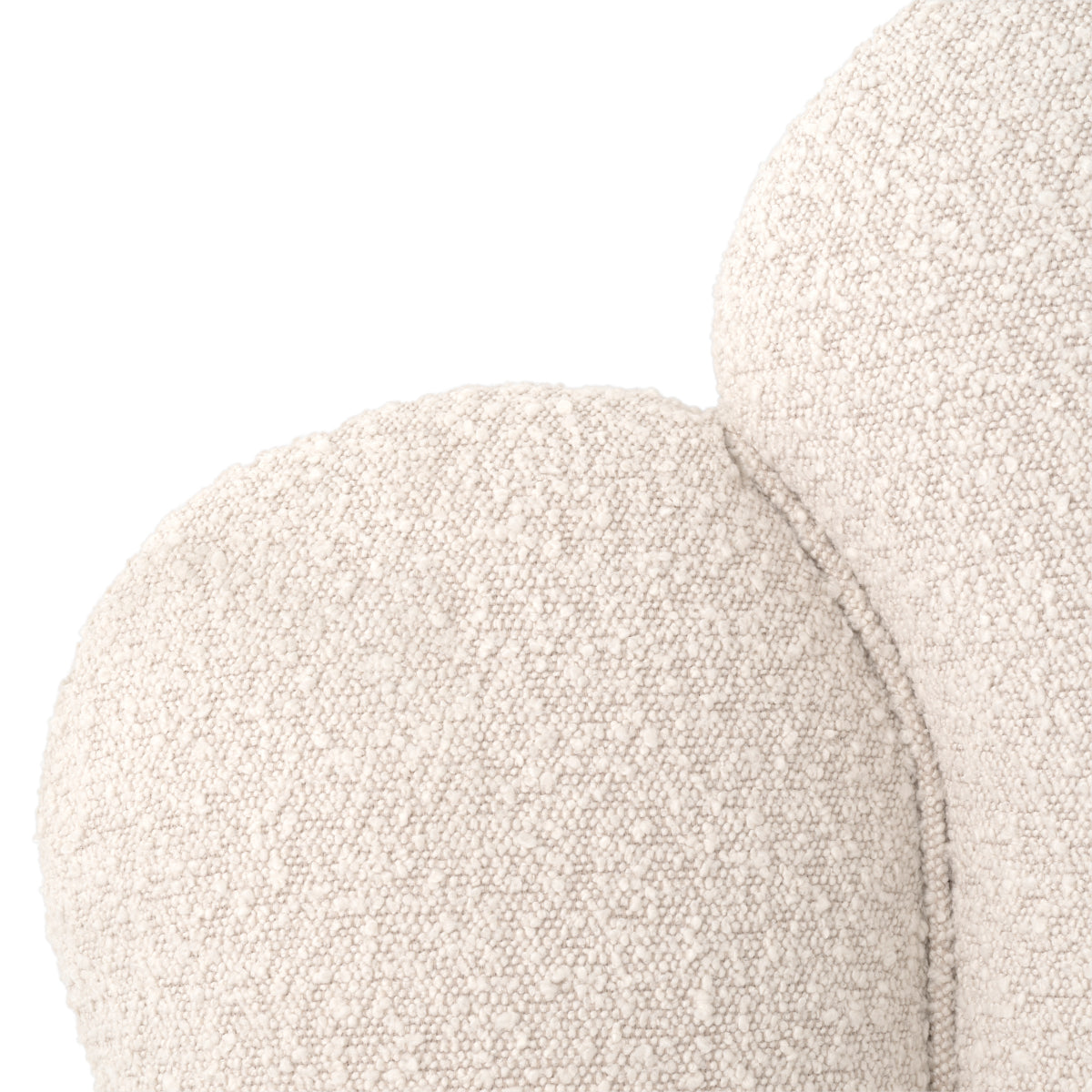 Tête de lit en tissu bouclé crème | Eichholtz Trapezium - vue d'ambiance | REMO-HOME