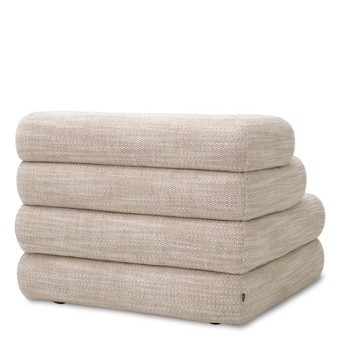 Module d'angle gauche modulable en tissu sable | Eichholtz Malaga