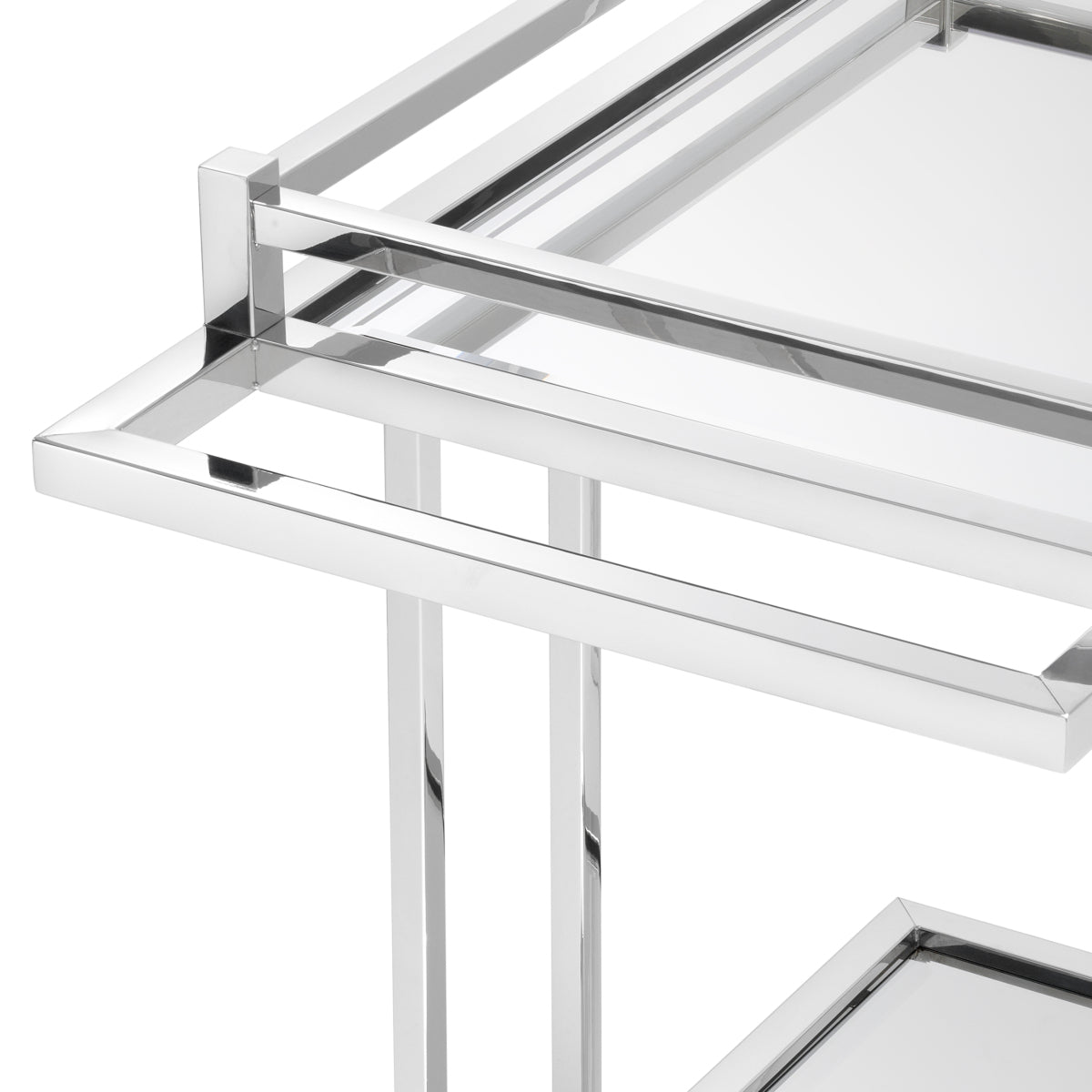 Chariot en acier inoxydable poli | Eichholtz Beverly Hills - vue d'ambiance | REMO-HOME