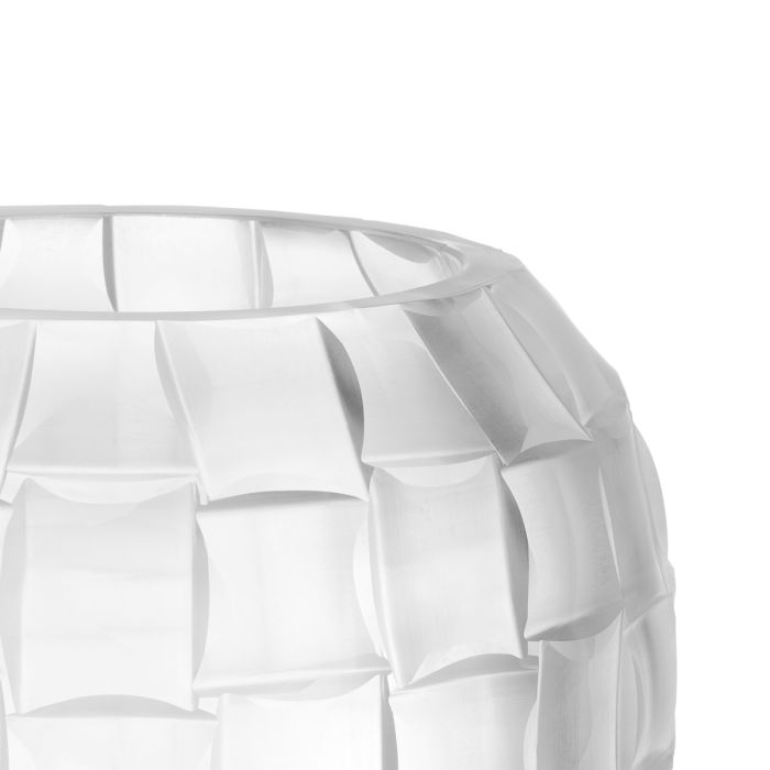 Vase en verre soufflé blanc | Eichholtz Varese S