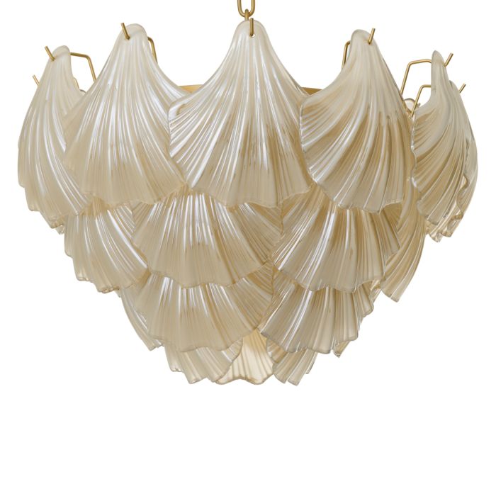 Lustre doré en verre champagne | Eichholtz Ibiza
