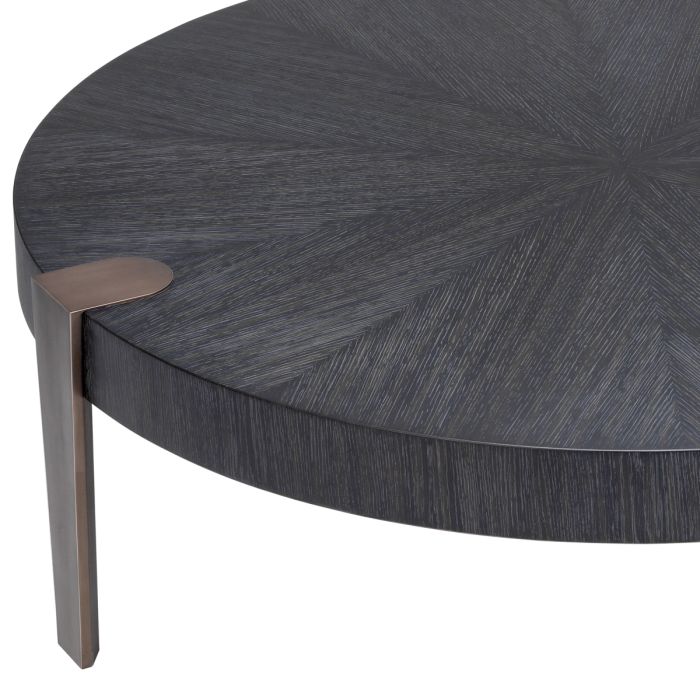 Table basse en chêne anthracite | Eichholtz Oxnard
