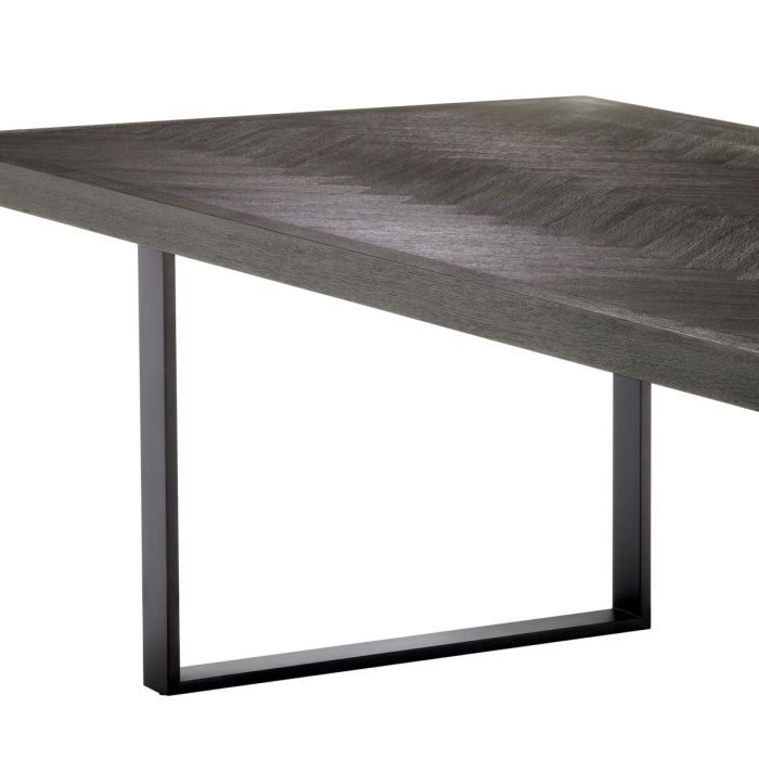 Table à manger en chêne anthracite 300 cm | Eichholtz Melchior