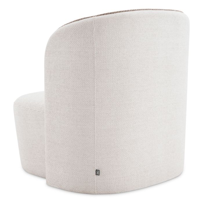 Fauteuil en tissu blans cassé | Eichholtz Barrier G