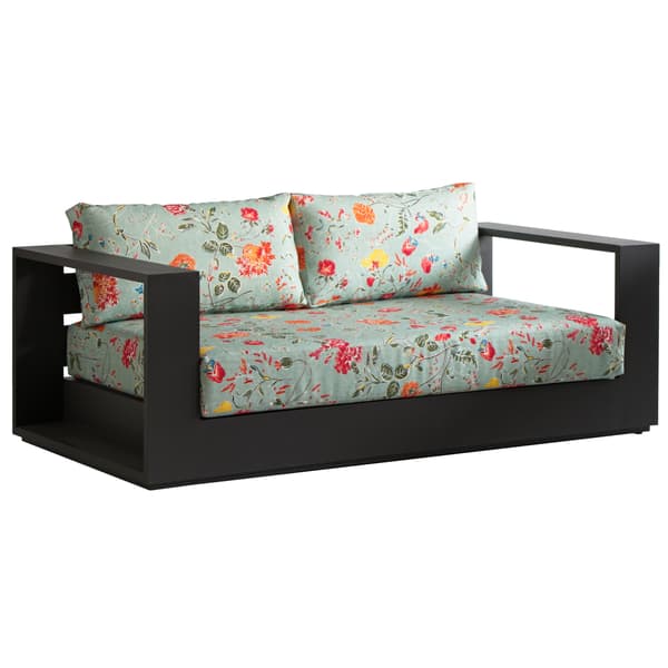 Tissu d'ameublement Wild Wood Duck Egg Outdoor | Andrew Martin - vue de détail | REMO-HOME