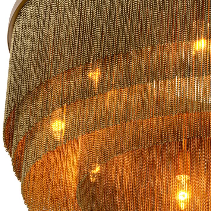 Lustre doré à franges | Eichholtz Tissot L