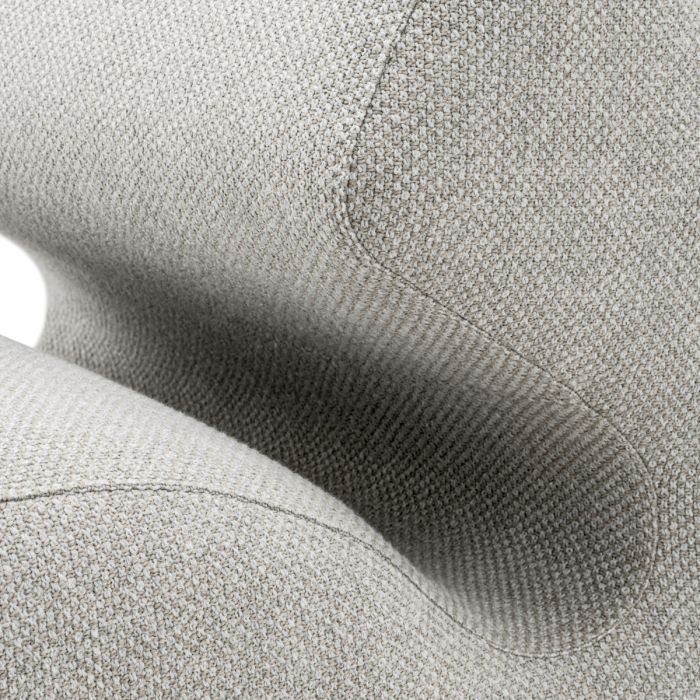 Fauteuil en tissu gris | Eichholtz Sansome