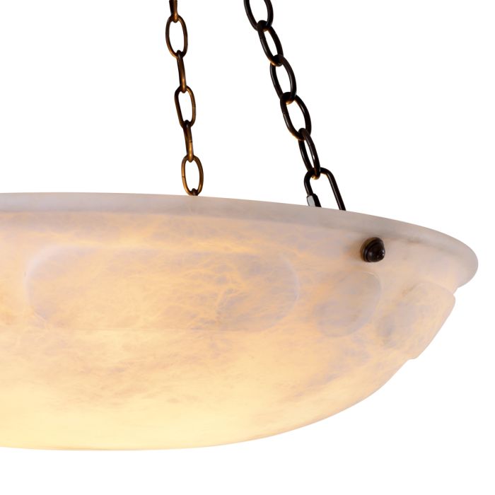 Lustre en bronze et albâtre | Eichholtz Novara