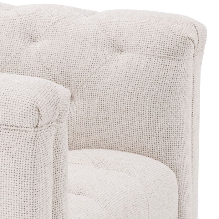 Fauteuil en tissu blanc cassé | Eichholtz Cesare