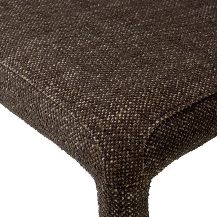 Chaise de salle à manger en tissu marron (lot de 2) | Eichholtz Leiza