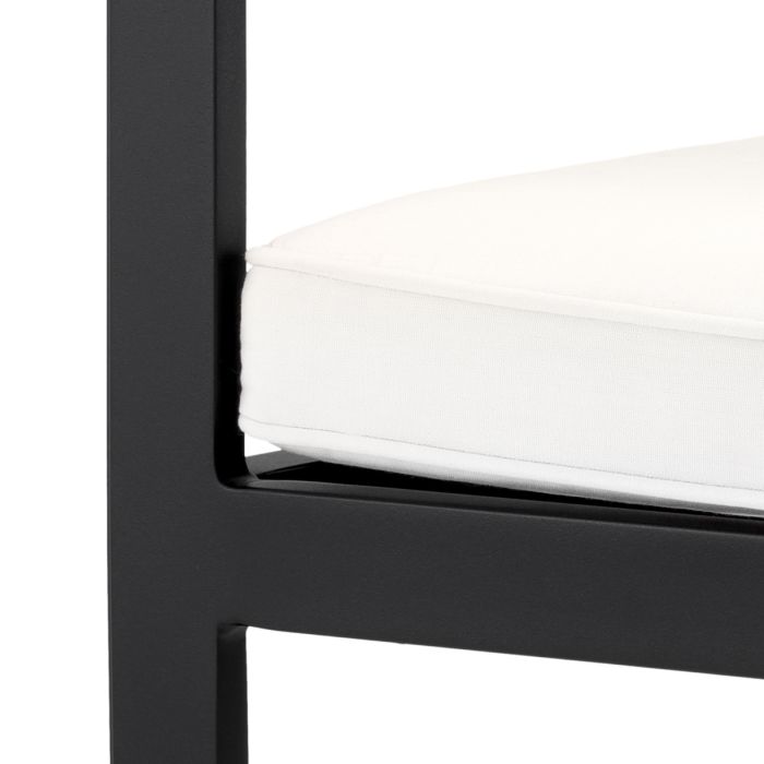 Chaise extérieure en métal noir | Eichholtz Cap-Ferrat