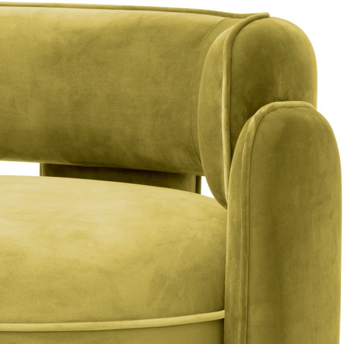 Fauteuil en velours vert | Eichholtz Chaplin