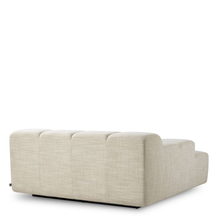 Canapé modulable méridienne en tissu beige | Eichholtz Hunter Left