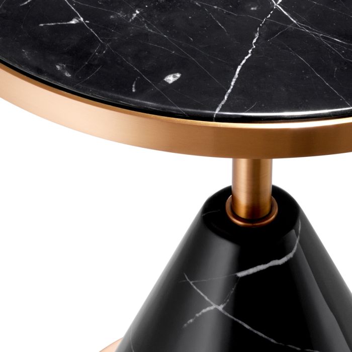 Table d'appoint cuivrée en résine noire | Eichholtz Park Lane