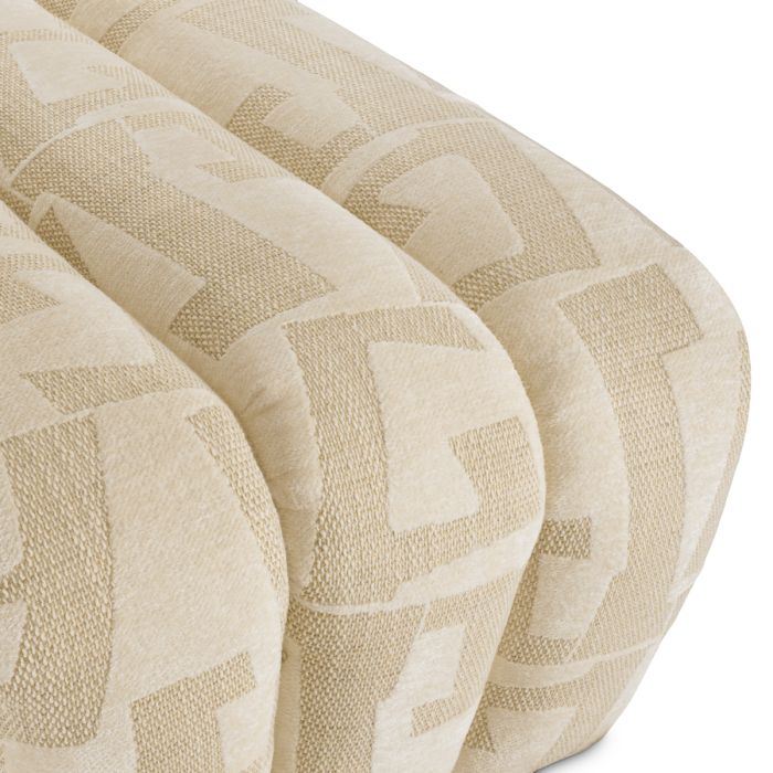 Banc à motifs en tissu sable | Eichholtz Eastborne