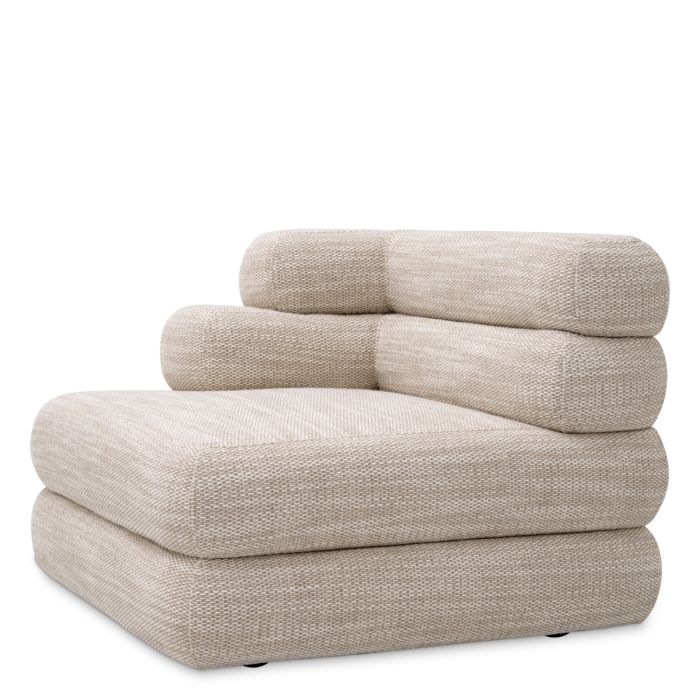 Module d'angle gauche modulable en tissu sable | Eichholtz Malaga