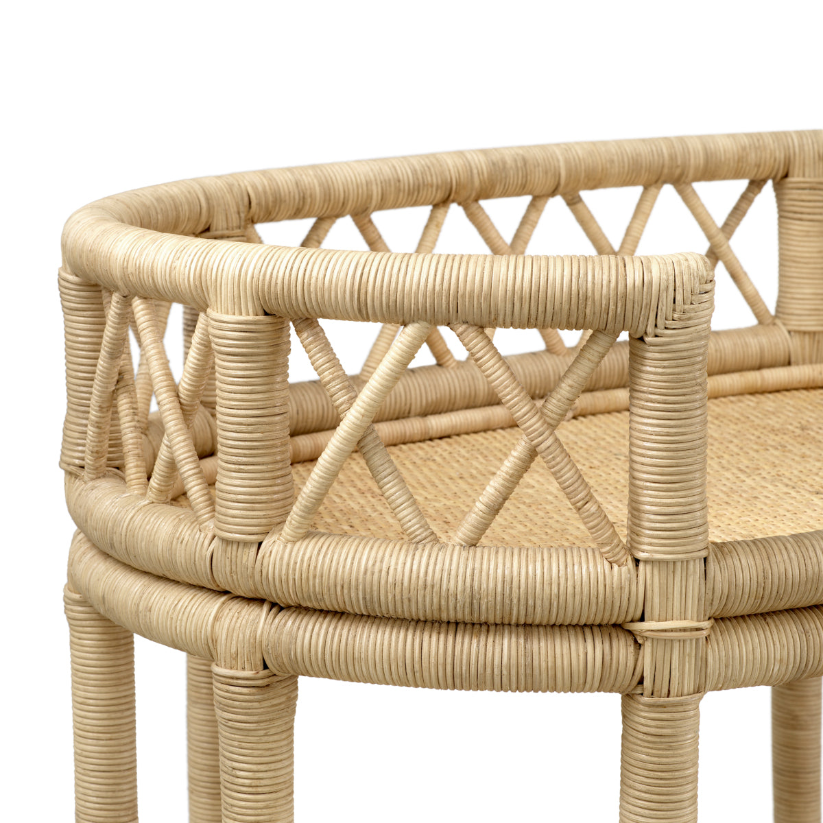 Trolley en rotin naturel | Eichholtz Dorini - vue d'ambiance | REMO-HOME