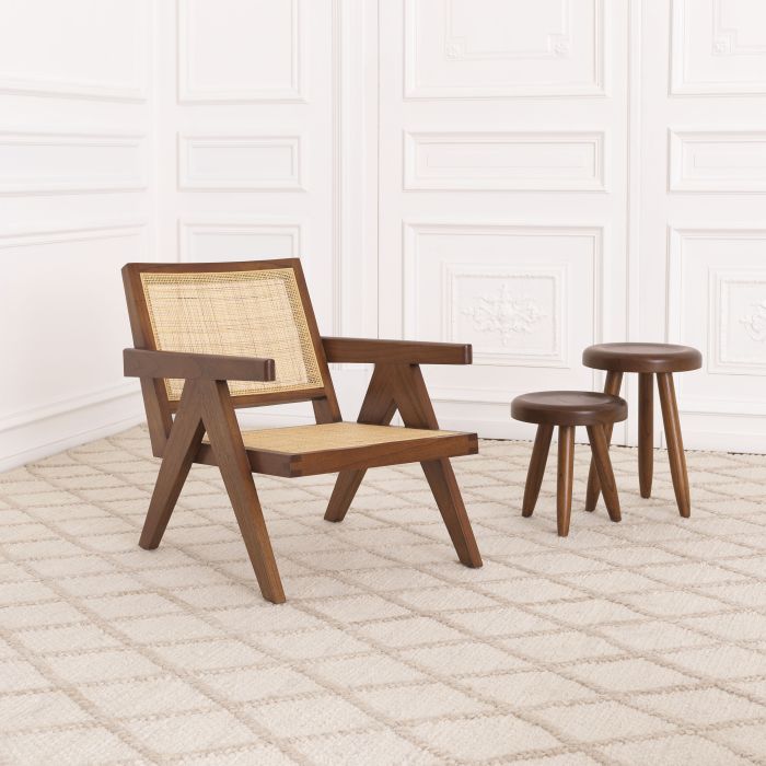 Fauteuil marron en rotin | Eichholtz Aristide