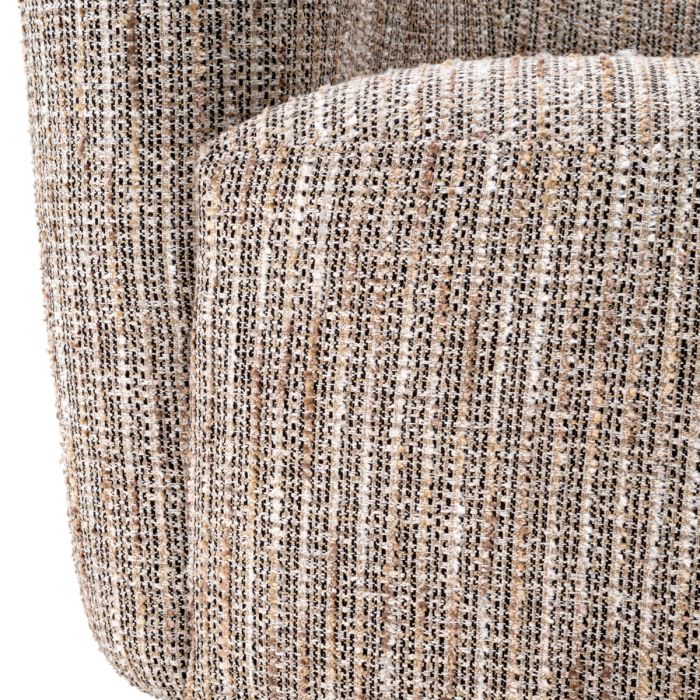 Fauteuil pivotant en tissu beige | Eichholtz Colin G