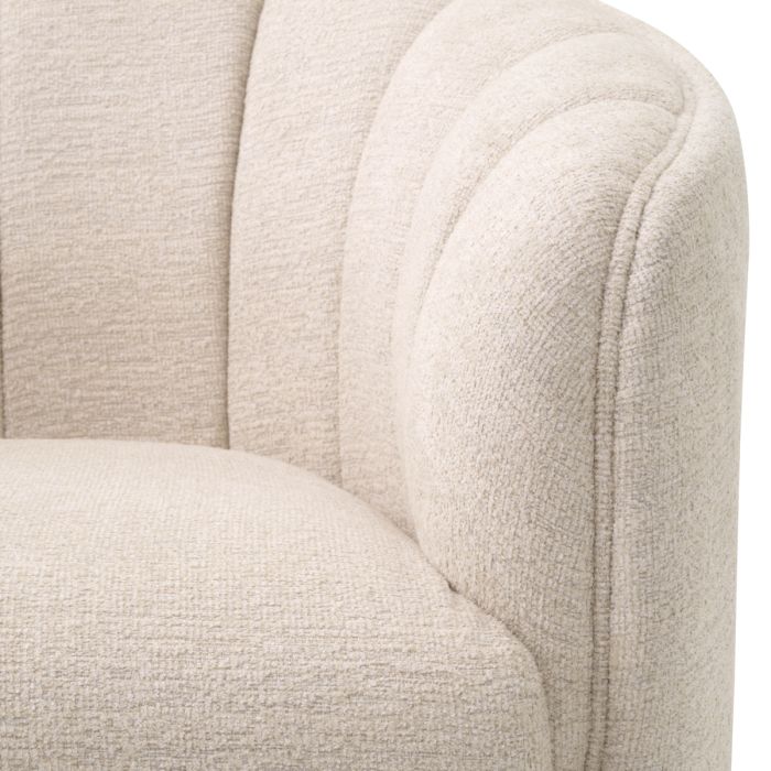Fauteuil en tissu beige | Eichholtz Agostino