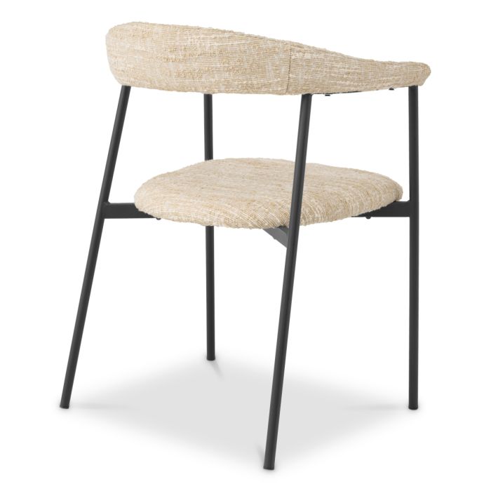 Chaise de salle à manger bouclé crème (lot de 2) | Eichholtz Julio