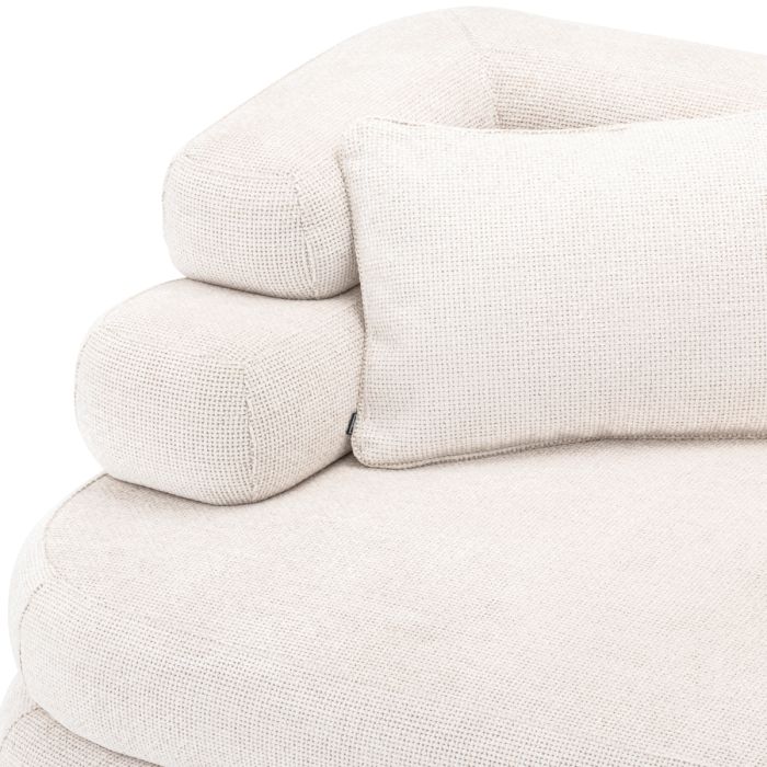 Fauteuil en tissu blanc cassé | Eichholtz Malaga