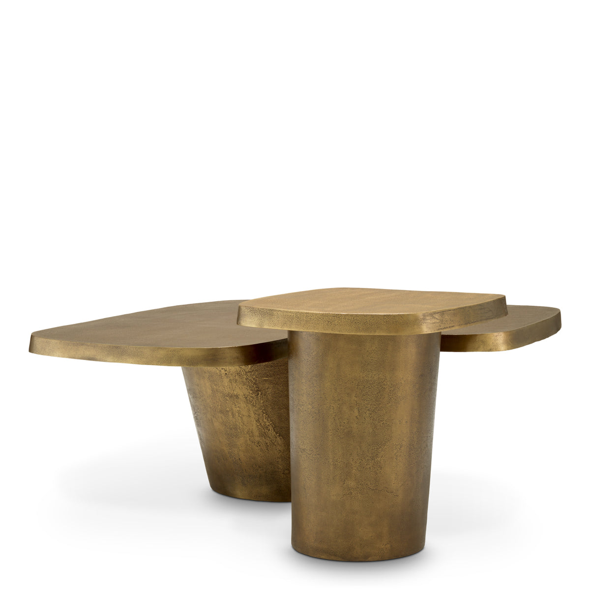 Table basse en laiton vintage set de 2 | Eichholtz Pierro - vue d'ambiance | REMO-HOME