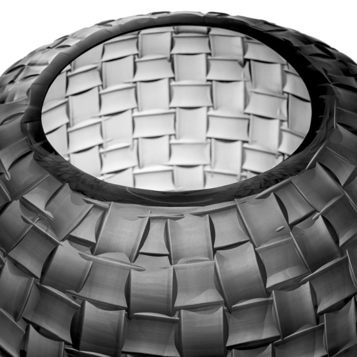 Vase en verre soufflé gris | Eichholtz Varese S