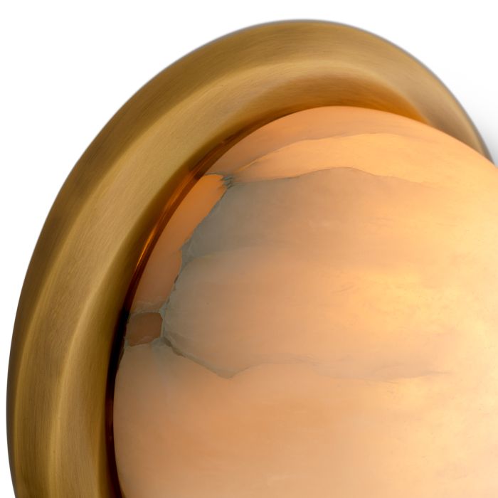 Applique murale dorée en albâtre | Eichholtz Vigo