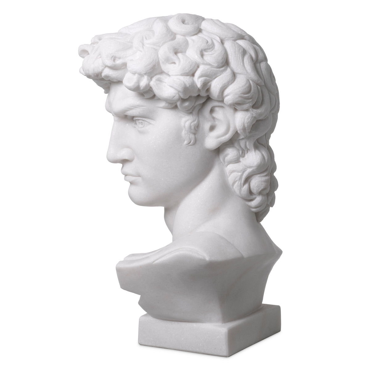 Sculpture Head en bronze avec socle en marbre | Eichholtz David - vue d'ambiance | REMO-HOME