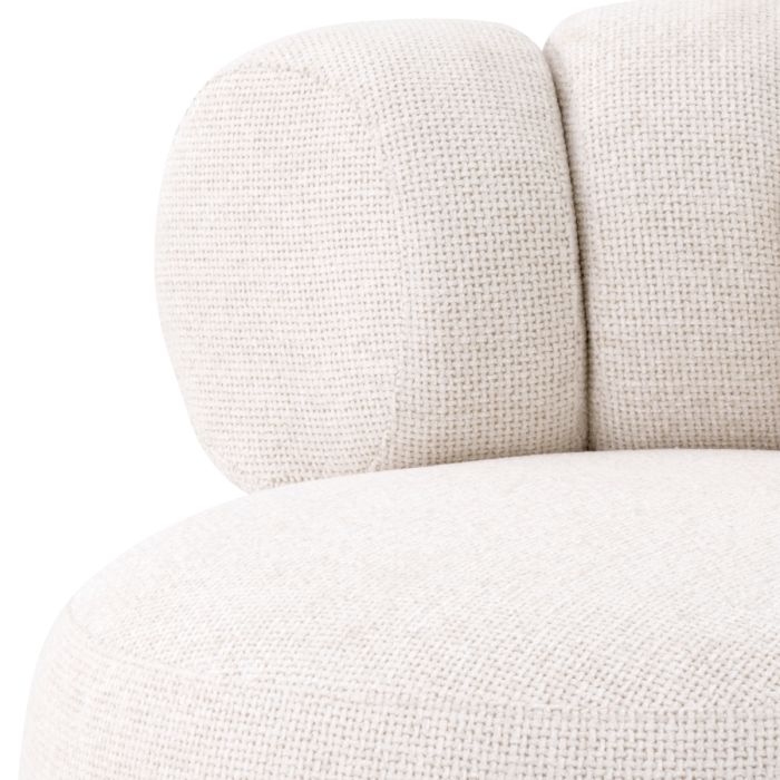 Fauteuil en tissu blanc cassé | Eichholtz Phedra