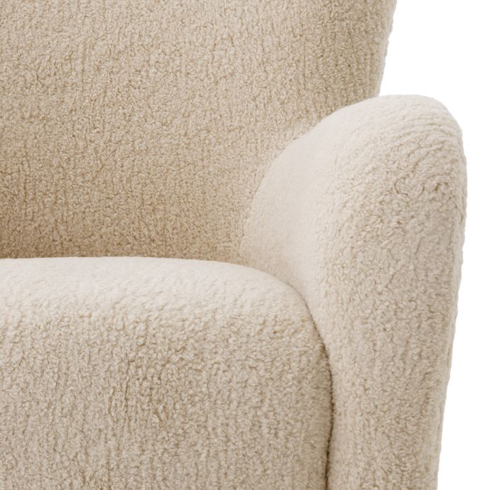 Fauteuil molletonné sable | Eichholtz Svante L